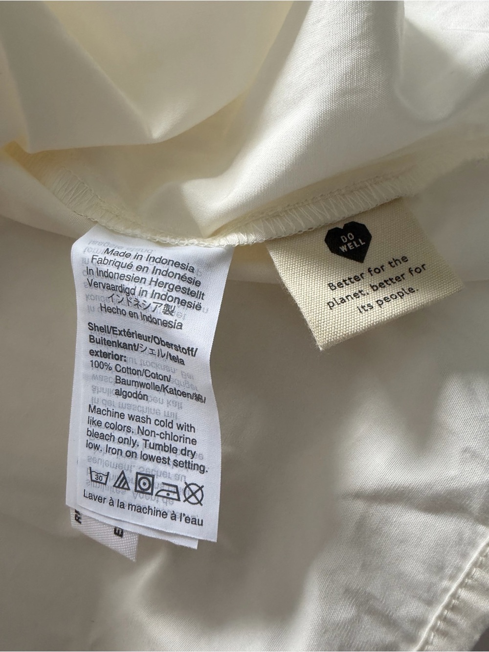 Madewell Women’s Off-White 100% Cotton Short-Sleeve Tiered Mini Dress XL NWT - Picture 10 of 14